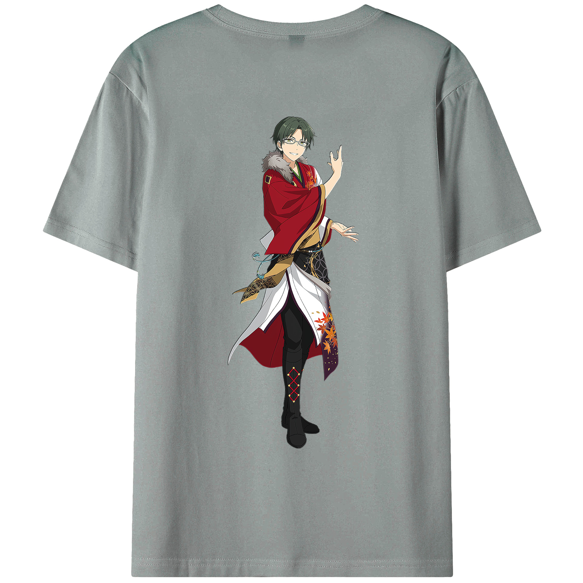 （画像用） あんさんぶるスターズ! Ensemble Stars 綿100％ メンズ半袖Tシャツ（バックプリント） 通気性